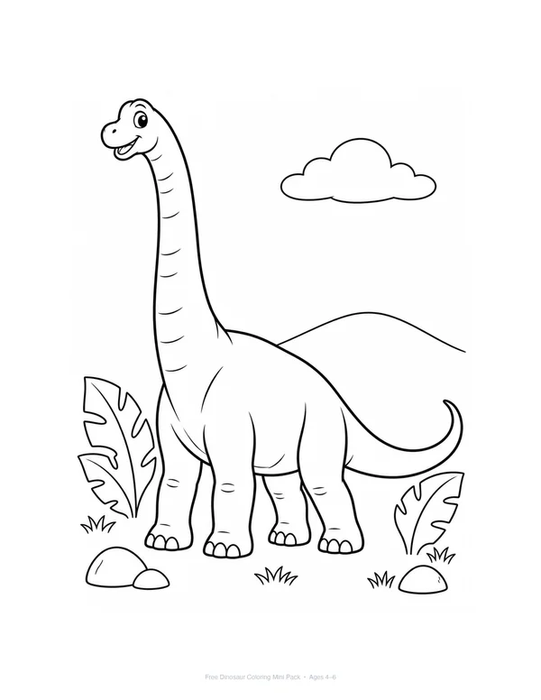 Tall Brachiosaurus