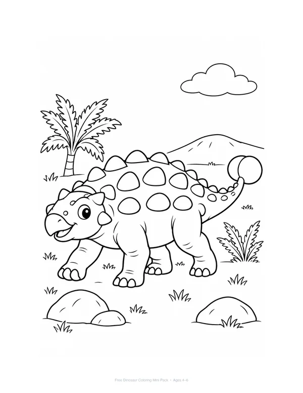 Sturdy Ankylosaurus